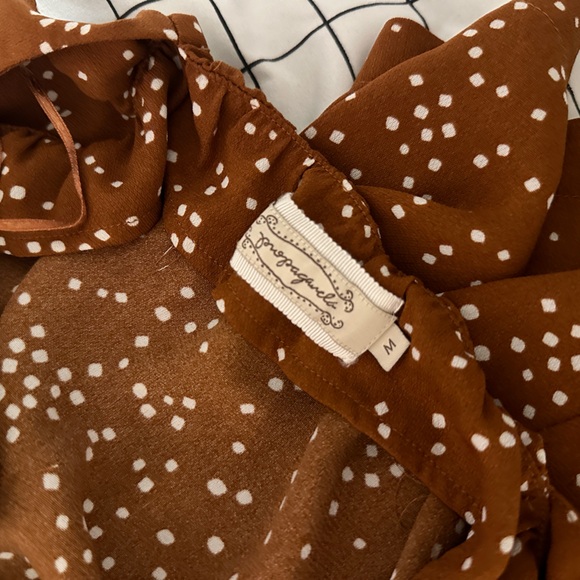 Monk & Lou Rust Orange/Brown Sleeveless Romper - Picture 3 of 4